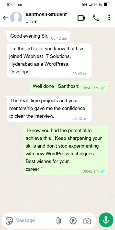 Review from students