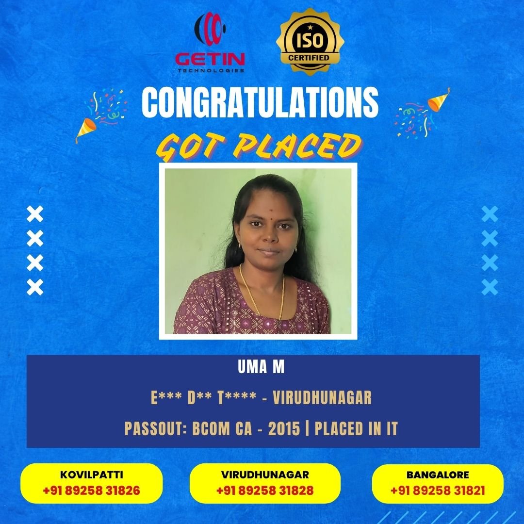 software training institute in tuticorin